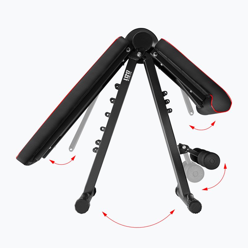 Bancă de antrenament cu cabluri de rezistență HMS L1217 black 8