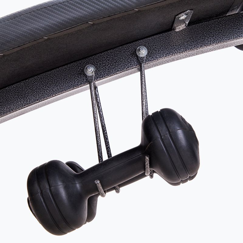 Bancă înclinată de exerciții + accesorii HMS L8355, negru, 17-53-100 11