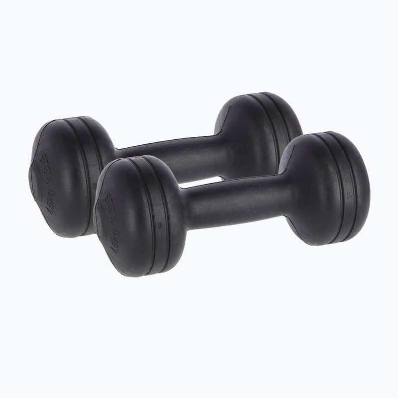 Bancă înclinată de exerciții + accesorii HMS L8355, negru, 17-53-100 12