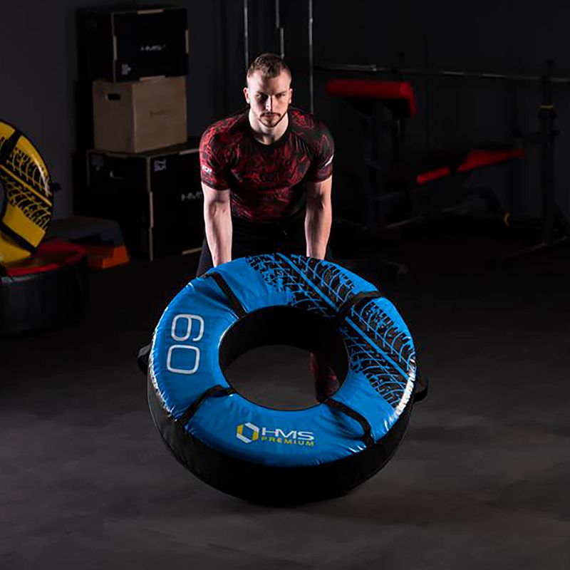 Colac de antrenament HMS PYT02 Premium 60 kg negru/albastru 11