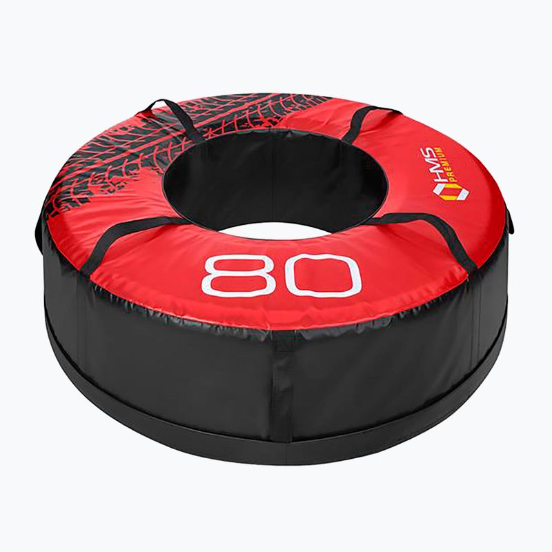 Colac de antrenament HMS PYT03 Premium 80 kg negru/roșu 3