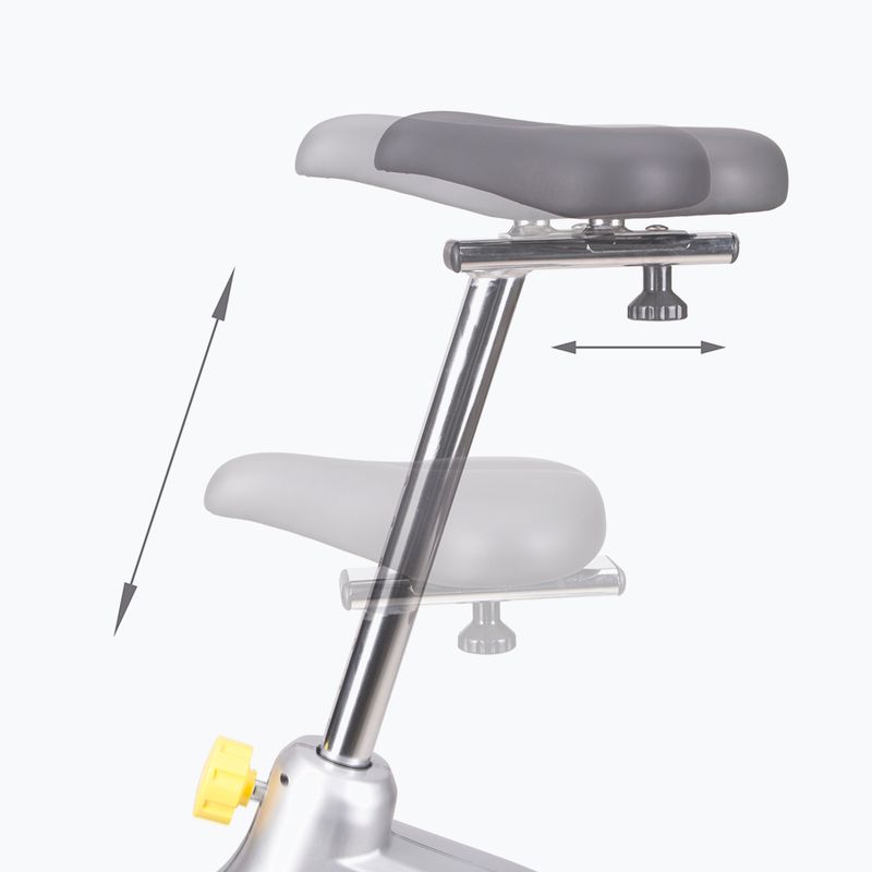 Bicicletă magnetică de fitness HMS Premium M6993, argintiu, 17-01-040 9