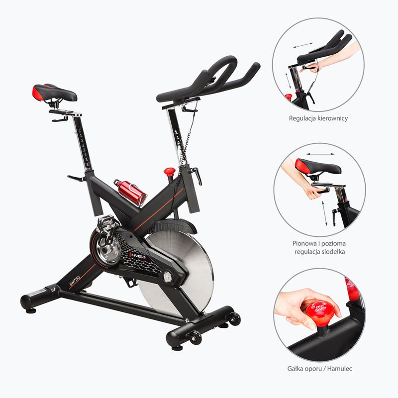 Indoor Cycle HMS Sw7150, negru, 17-09-015 6