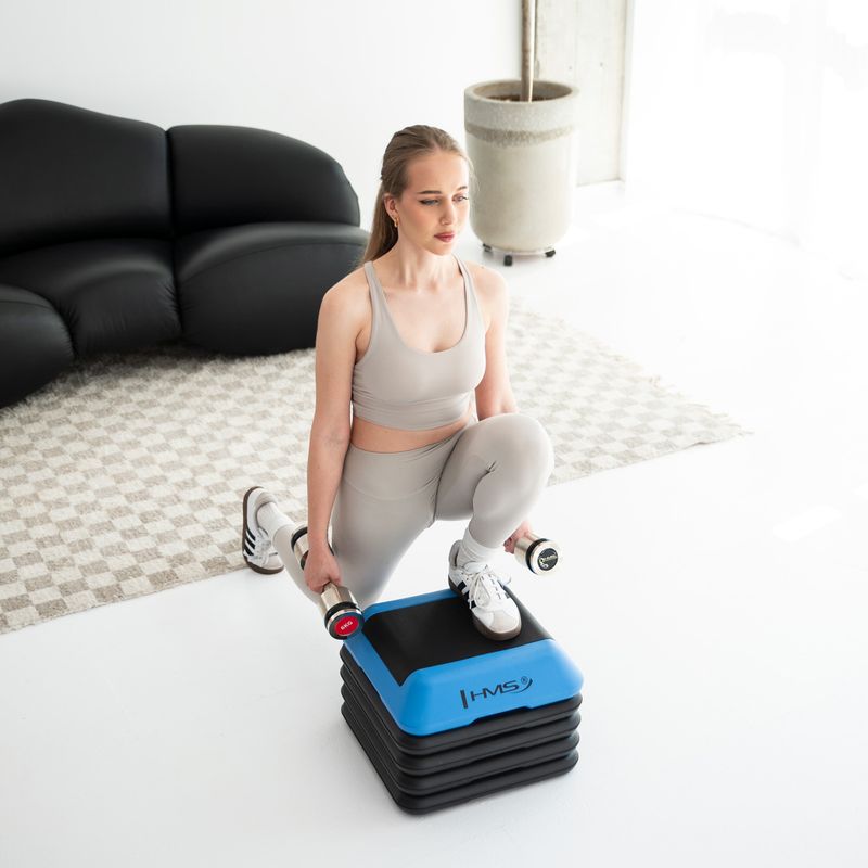 Step de aerobic HMS AS001 Mini Commercial black/blue 5