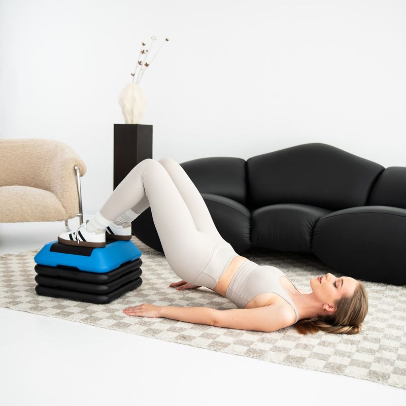 Step de aerobic HMS AS001 Mini Commercial black/blue 6