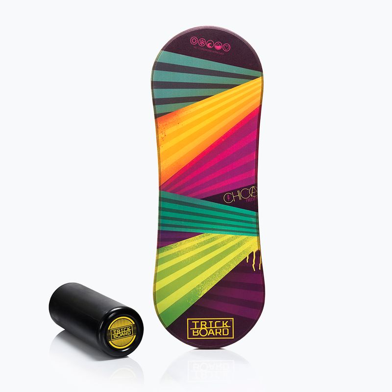 Placă de echilibru cu rolă Trickboard Classic Chica colorată TB-17193 6