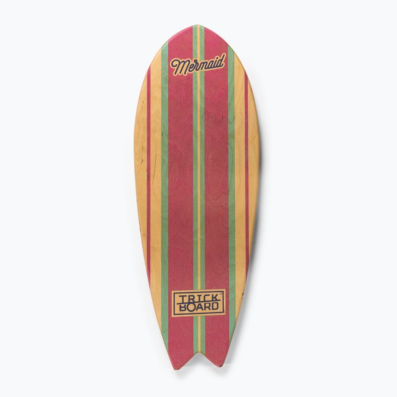 Placă de echilibru cu rolă Trickboard Fish Mermaid roșie-maro TB-17360 3