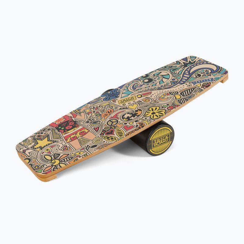 Placă de echilibru cu rolă Trickboard Wake & Kite Miyo Pro colorată TB-17889