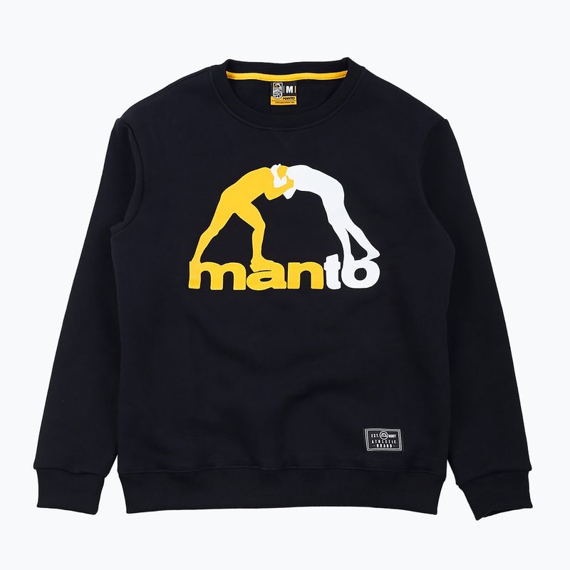 Tricou pentru bărbați MANTO Classic 20 negru MNB436
