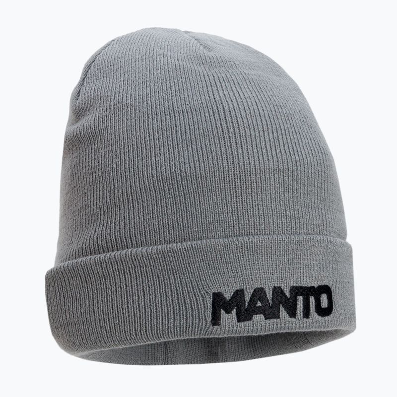Căciulă de iarnă MANTO Logotype 21, gri, MNC465_MEL_9UN