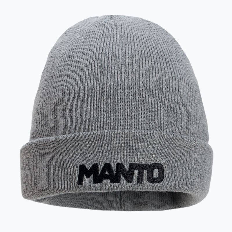 Căciulă de iarnă MANTO Logotype 21, gri, MNC465_MEL_9UN 2