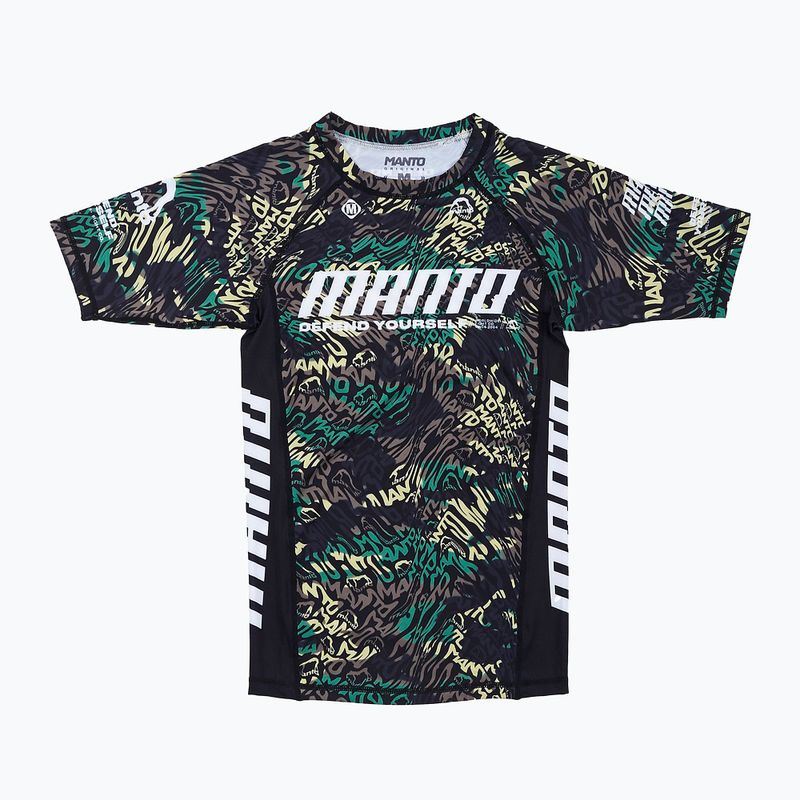 Tricou pentru bărbați MANTO Distort rashguard negru MNR509 2