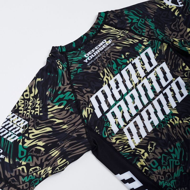 Tricou pentru bărbați MANTO Distort rashguard negru MNR509 7