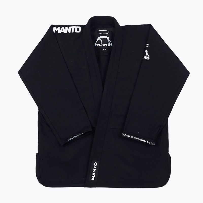 GI pentru bărbați pentru jiu-jitsu brazilian MANTO Heaven negru MNG976_BLK