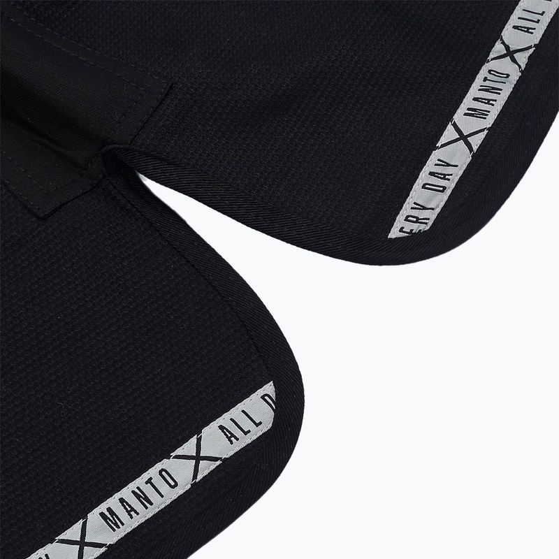 GI pentru Jiu-Jitsu brazilian pentru bărbați MANTO X4 negru MNG978_BLK_A1 5