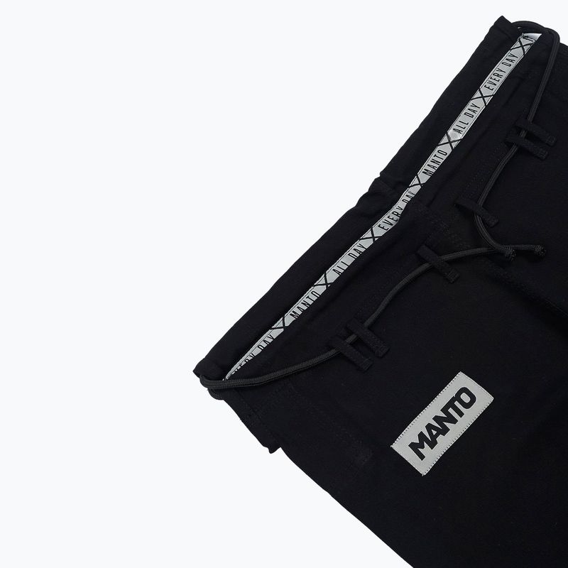 GI pentru Jiu-Jitsu brazilian pentru bărbați MANTO X4 negru MNG978_BLK_A1 6