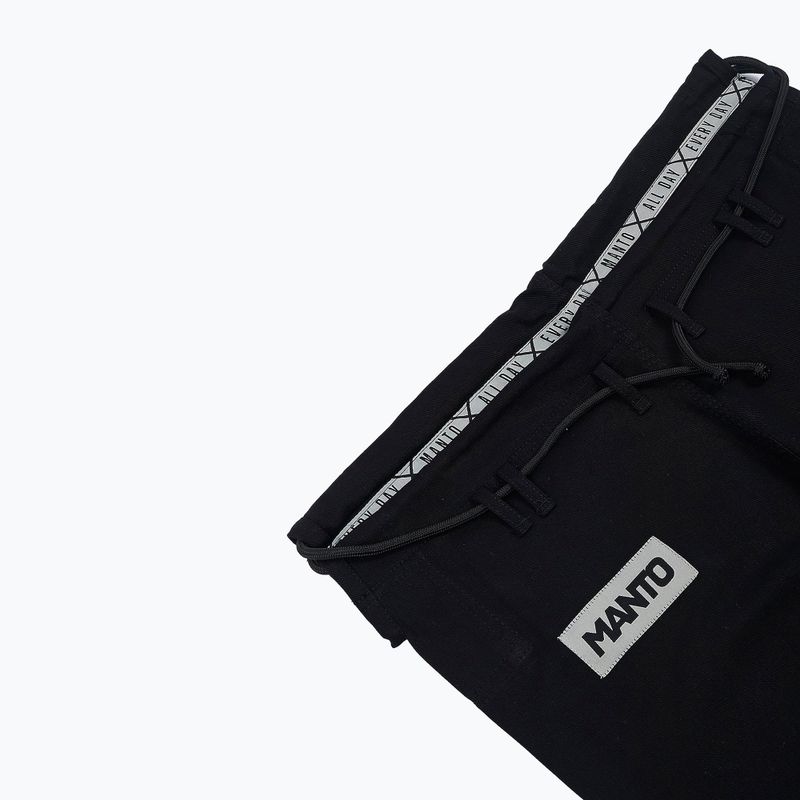 GI pentru Jiu-Jitsu brazilian pentru bărbați MANTO X4 negru MNG978_BLK_A1 8