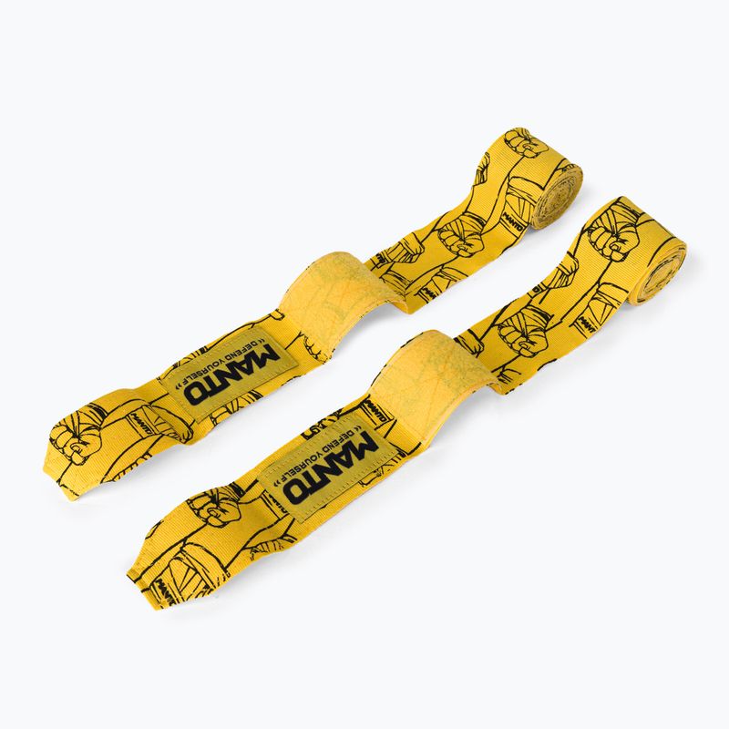 Bandaje de box pentru mâini MANTO Punch, galben, MNA884_YEL_9UN 2