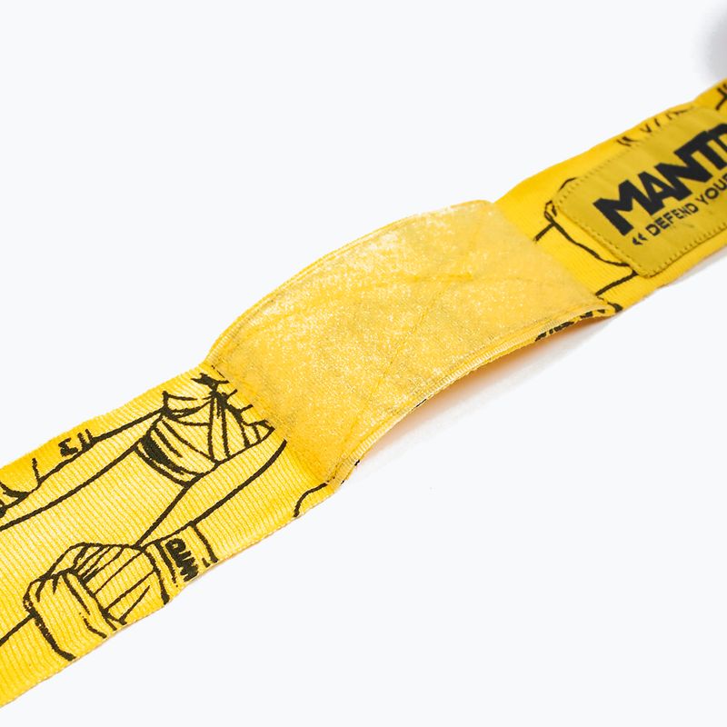 Bandaje de box pentru mâini MANTO Punch, galben, MNA884_YEL_9UN 5