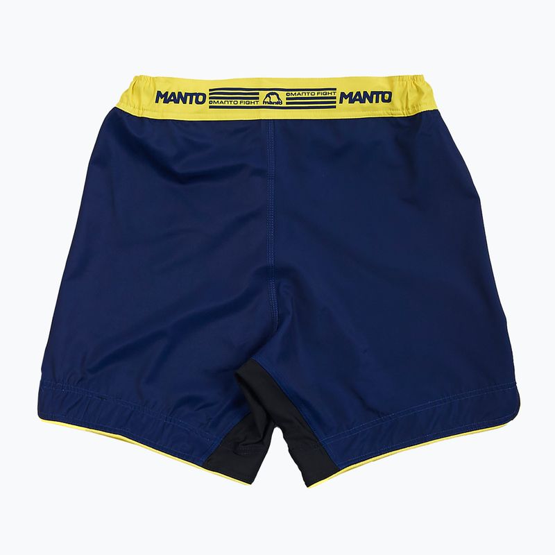 Pantaloni scurți de antrenament MANTO Stripe 2.0 albastru marin MNS002_NAV_2S 2