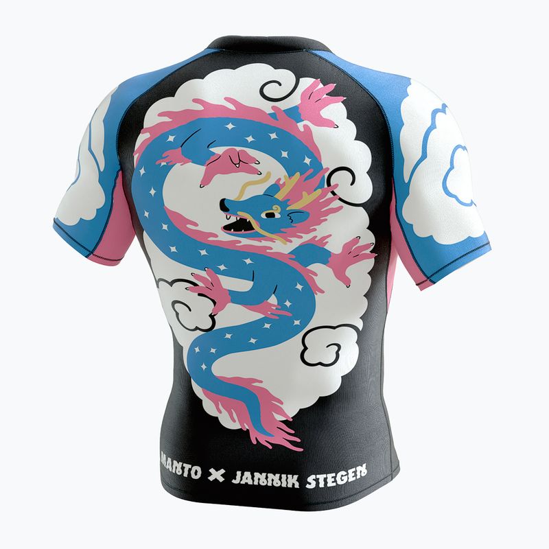 Rashguard pentru bărbați MANTO Dragon negru MNR850_BLK_2S 2