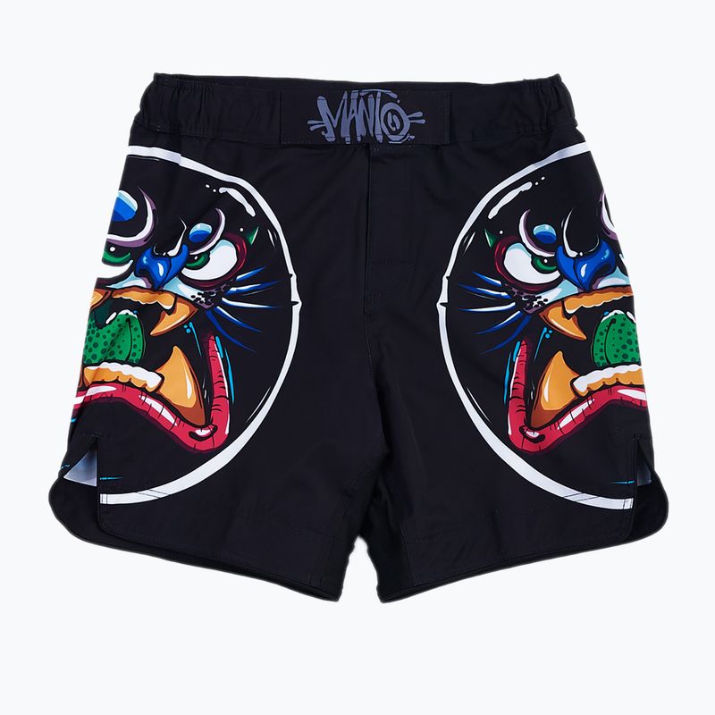 MANTO Panther pantaloni scurți de antrenament negru MNS005_BLK_2S