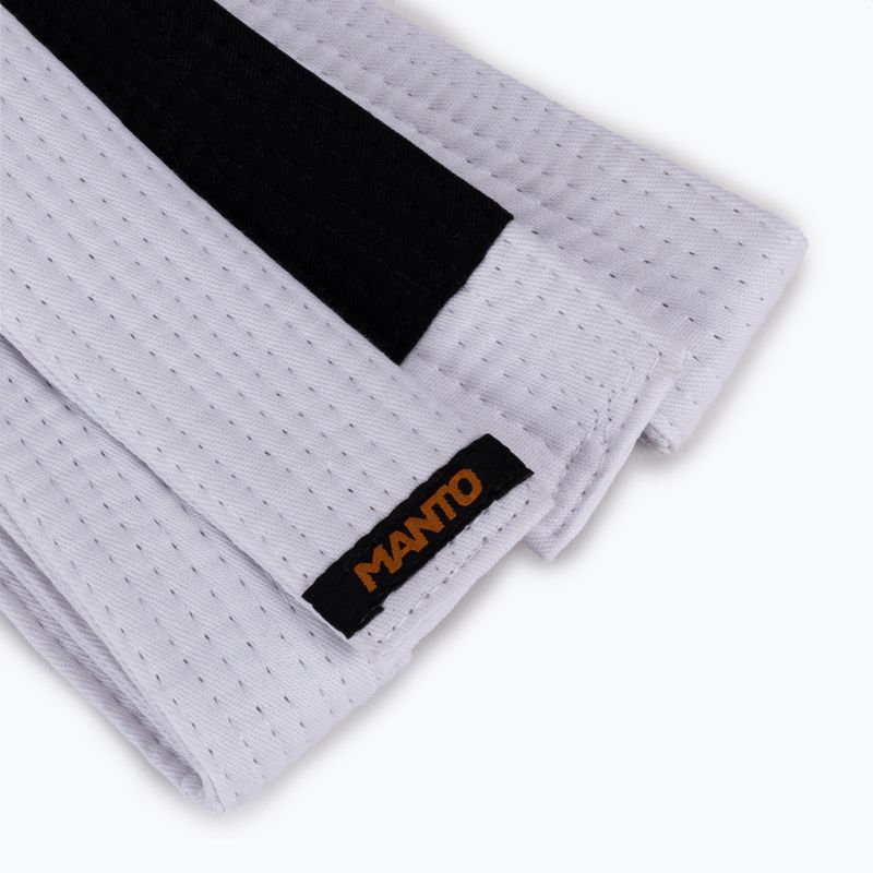 Centura BJJ MANTO Label alb MNA854_WHT_A1 2