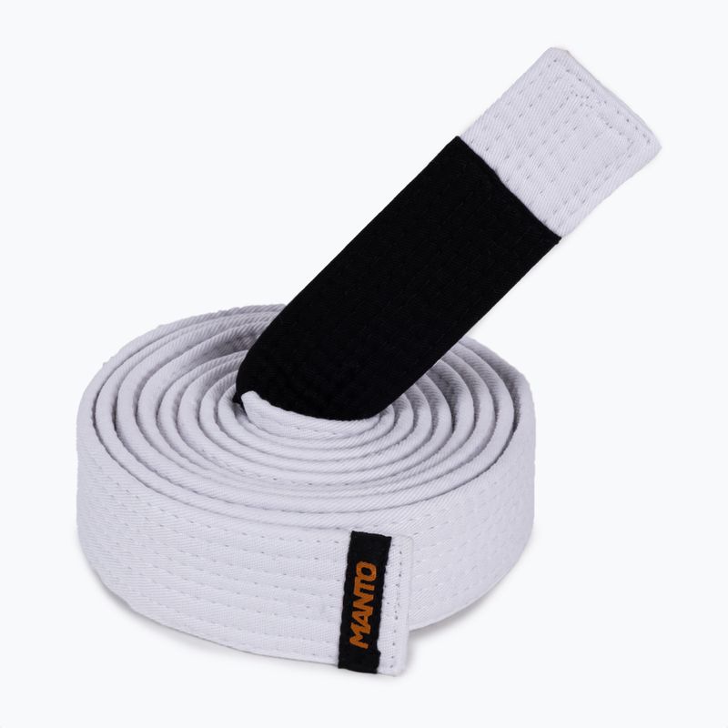 Centura BJJ MANTO Label alb MNA854_WHT_A1 3