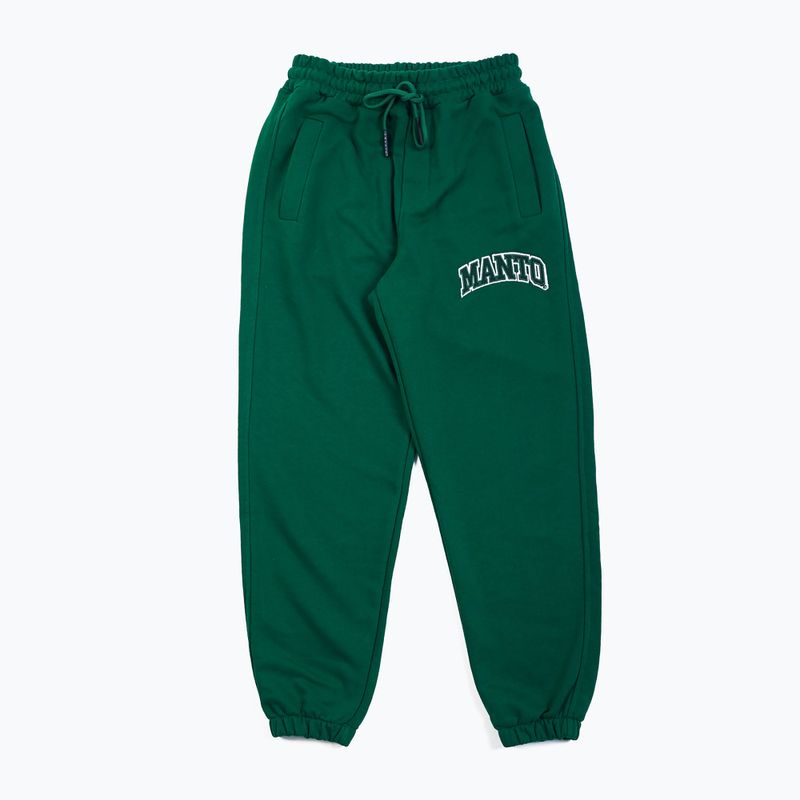 Pantaloni de antrenament pentru bărbați MANTO Varsity green MNS546_GRE