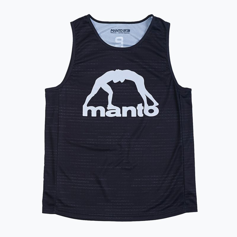 Tricou pentru bărbați Manto Overload negru MNT036