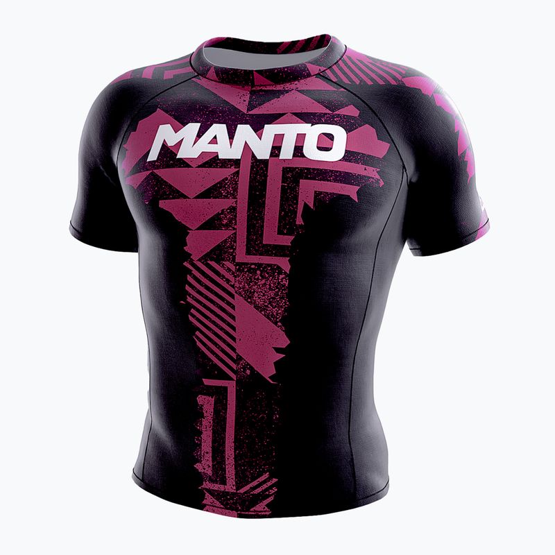 Bărbați Manto Fragments Rashguard negru-roșu MNR867