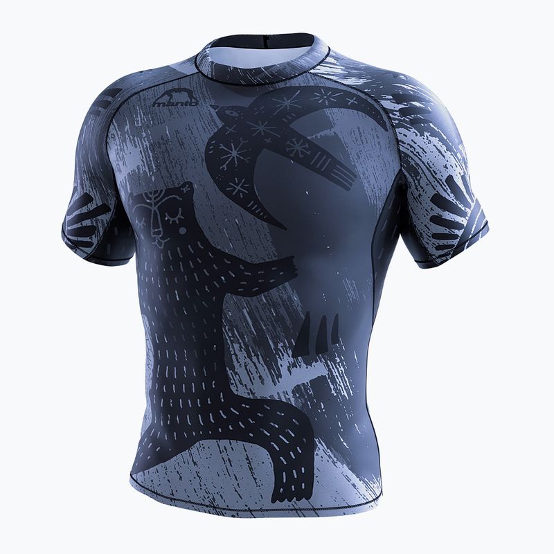 Rashguard pentru bărbați Manto Livings SS gri MNR872