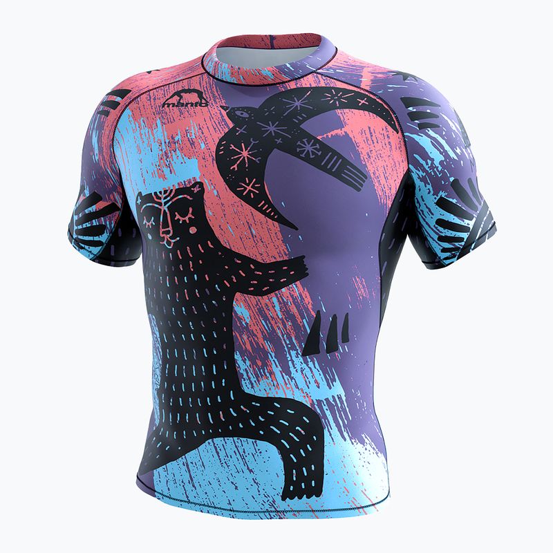Rashguard pentru bărbați MANTO Livings SS colorat MNR872