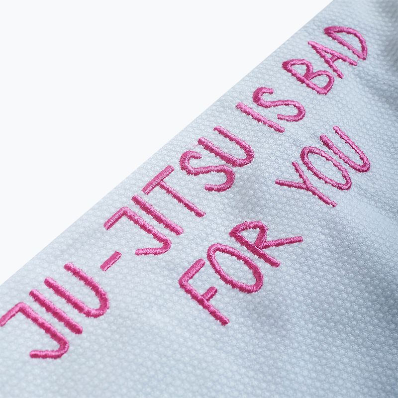GI pentru jiu-jitsu brazilian pentru bărbați MANTO Balaclava alb MNG982_WHT/PIN 5