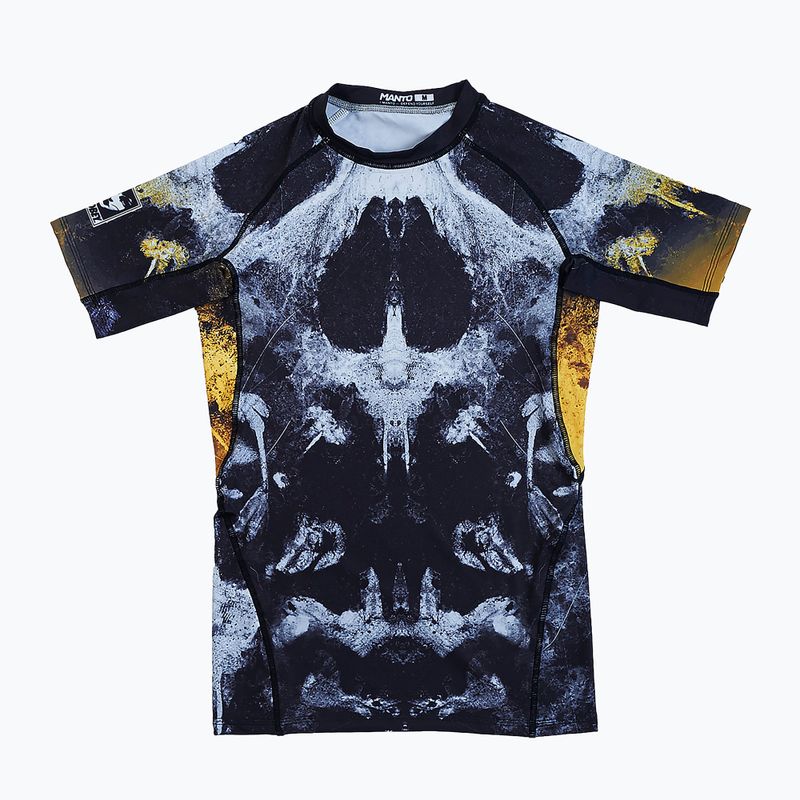 Rashguard pentru bărbați MANTO Disobey albastru marin MNR878_BLK 3