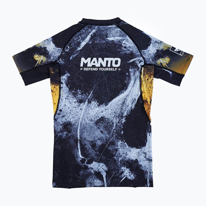 Rashguard pentru bărbați MANTO Disobey albastru marin MNR878_BLK 4