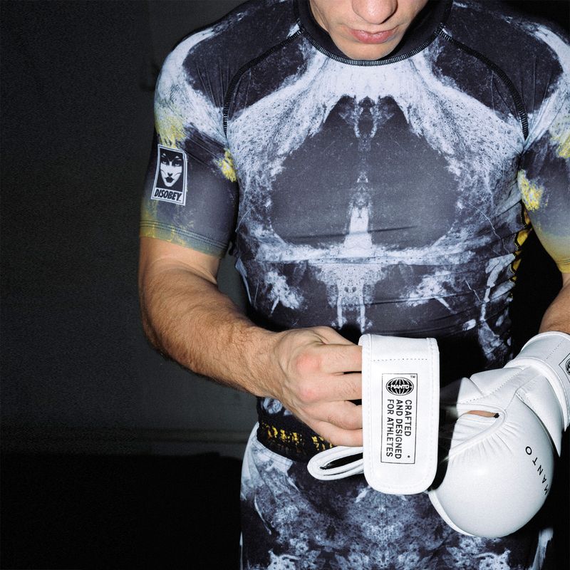 Rashguard pentru bărbați MANTO Disobey albastru marin MNR878_BLK 8