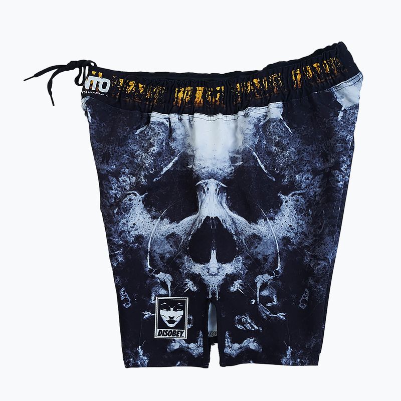 Pantaloni scurți de antrenament pentru bărbați MANTO Disobey albastru marin MNR879_BLK 2