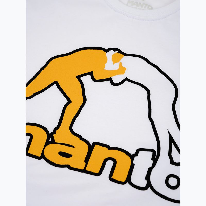 Tricou pentru bărbați MANTO Logo alb 2