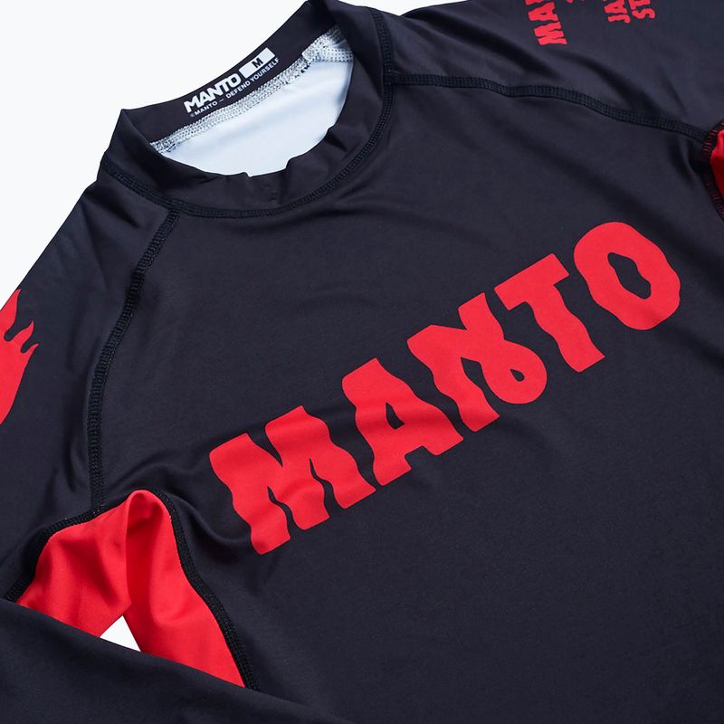 Rashguard pentru bărbați MANTO Night Out negru MNR881_BLK 3