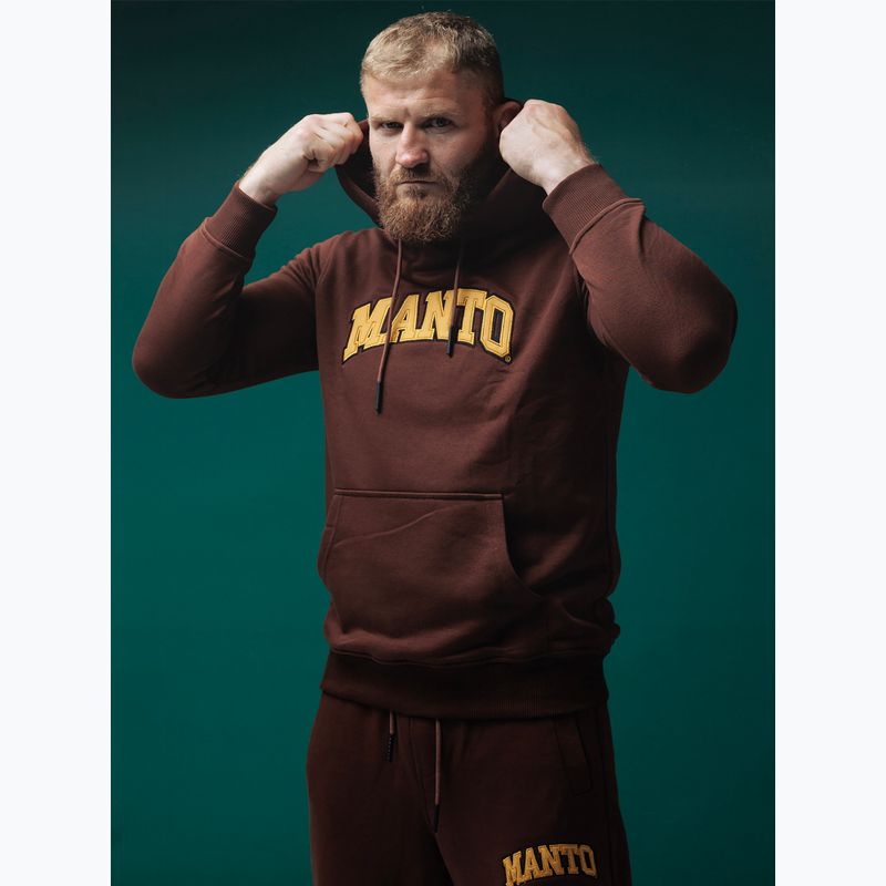 Bluză pentru bărbați MANTO Varsity brown 7