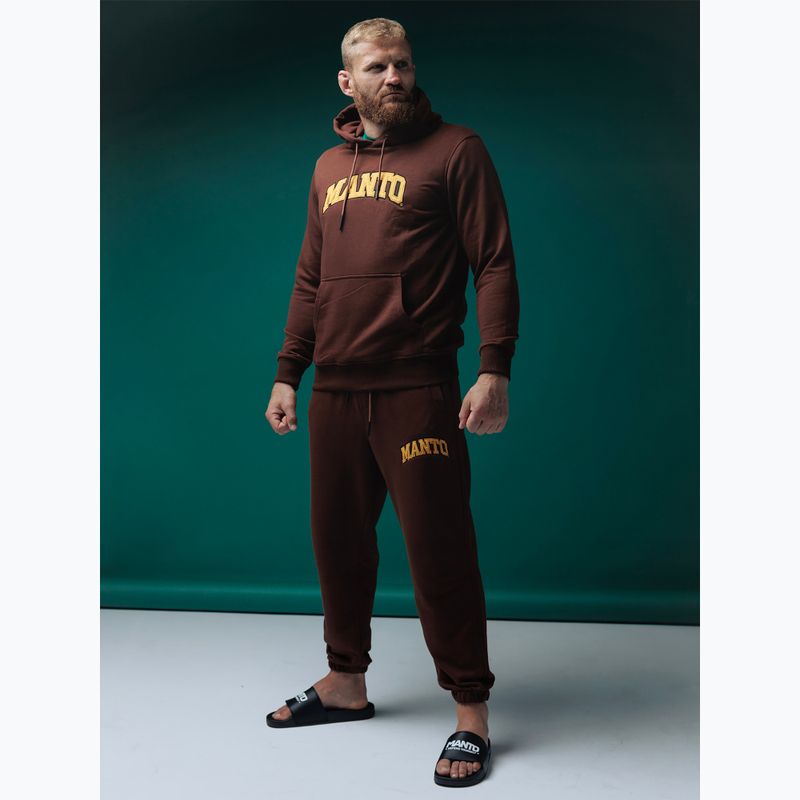 Bluză pentru bărbați MANTO Varsity brown 8