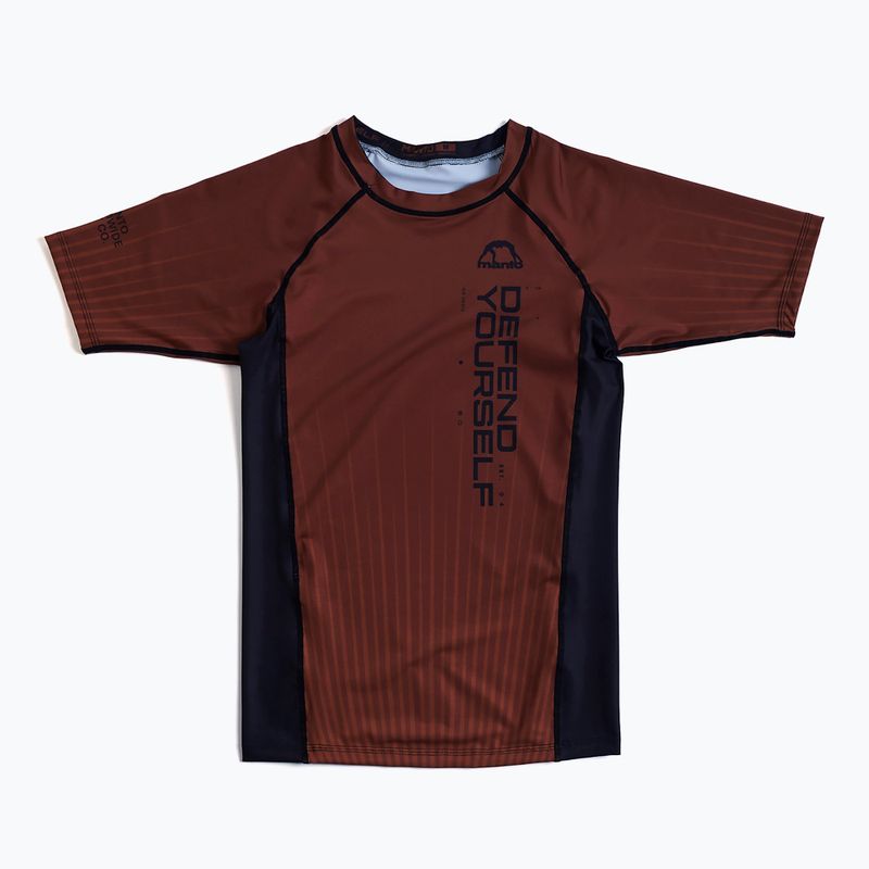 Rashguard pentru bărbați MANTO Ranked brown