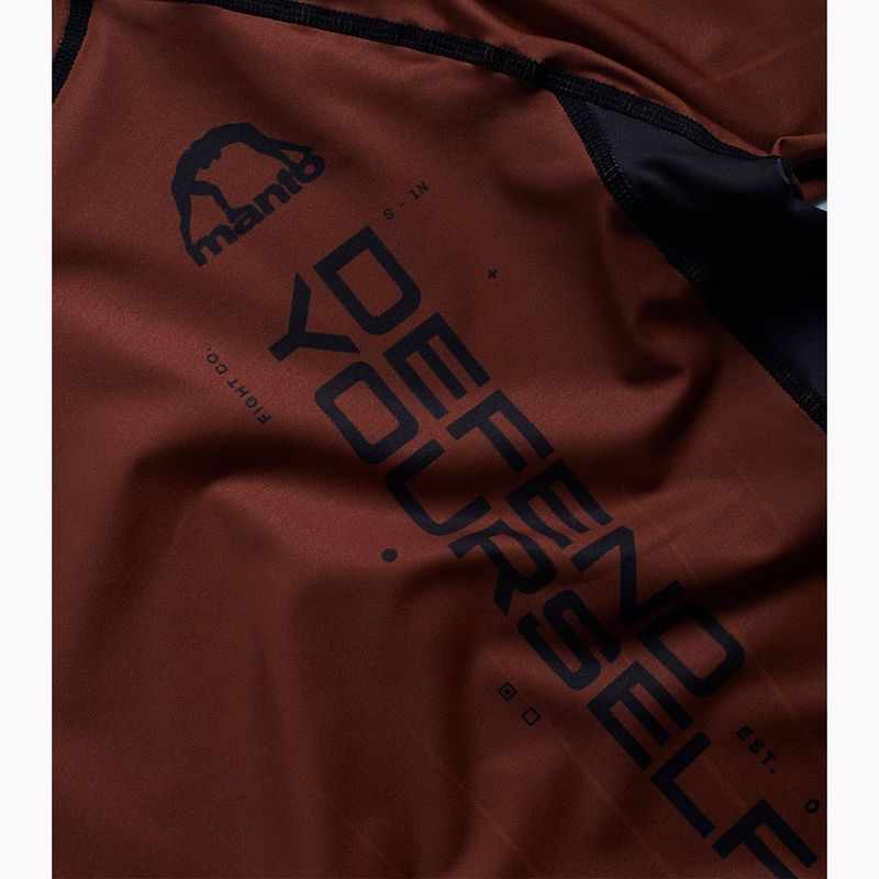 Rashguard pentru bărbați MANTO Ranked brown