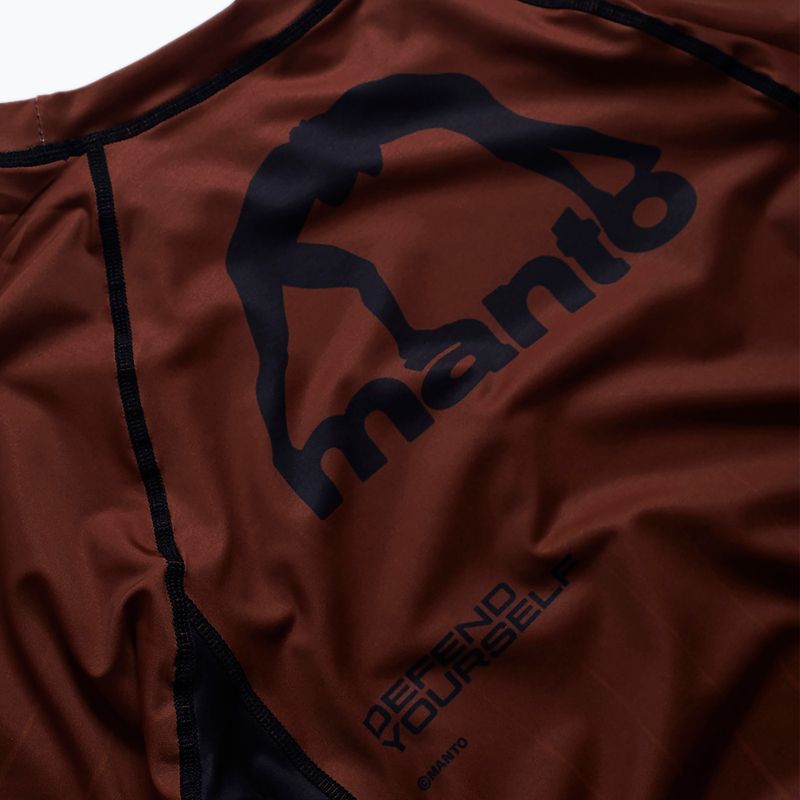 Rashguard pentru bărbați MANTO Ranked brown