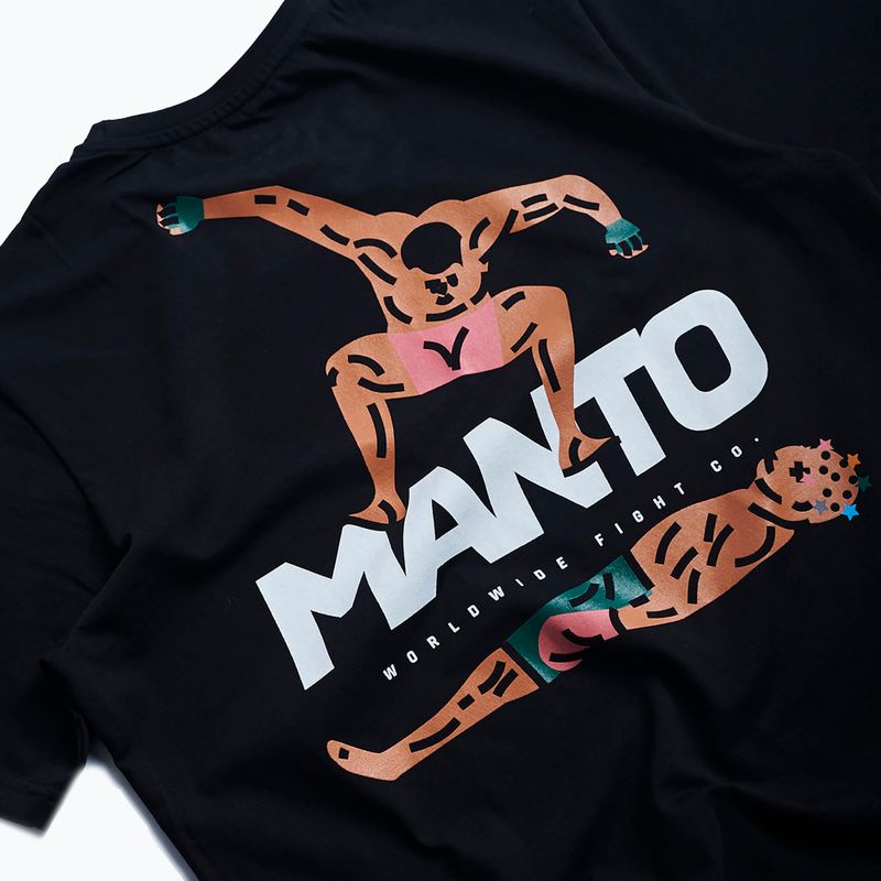 Tricou pentru bărbați MANTO Stomp negru 4