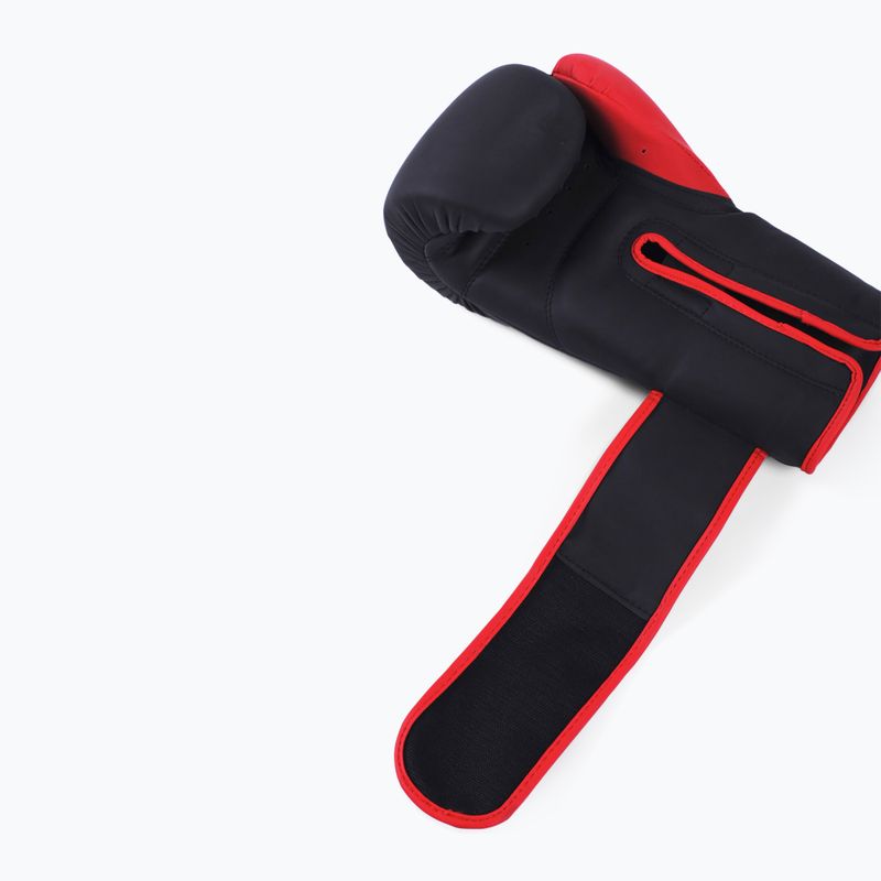 Mănuși de box MANTO Essential negru/roșu 4