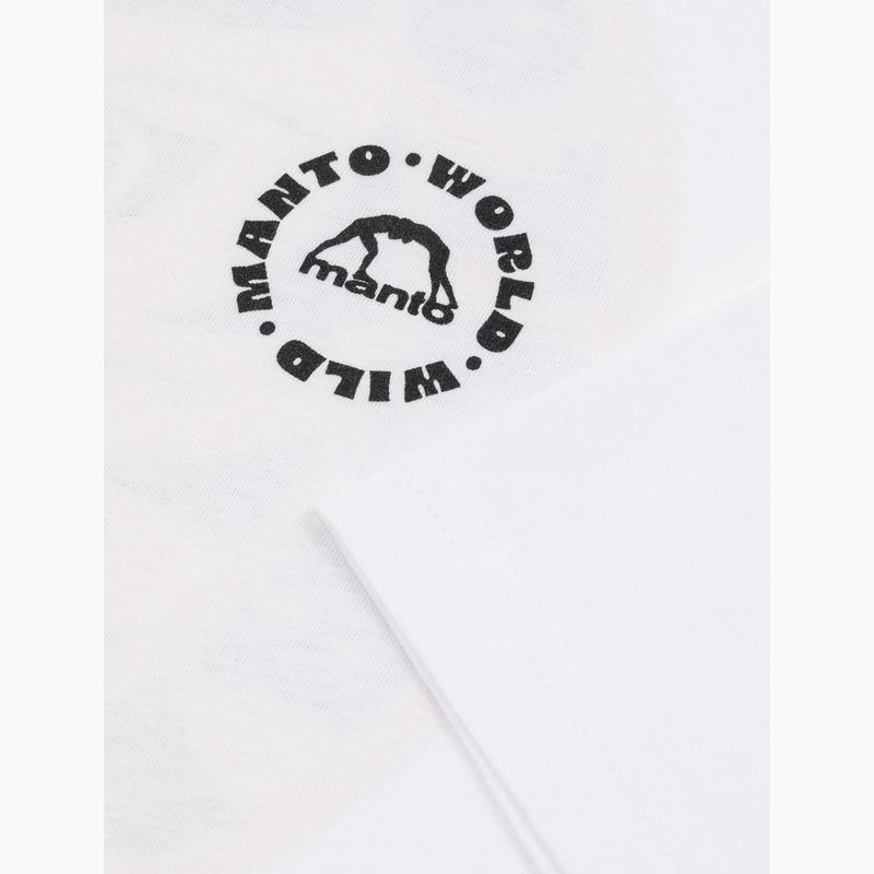 Tricou pentru bărbați MANTO Worldwild alb 3