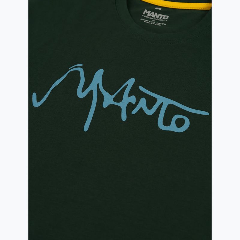 Tricou pentru bărbați MANTO Ink verde pin 3