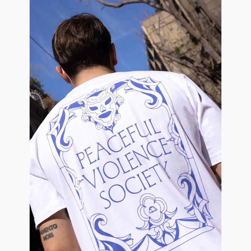 Tricou pentru bărbați MANTO Profuse alb 5